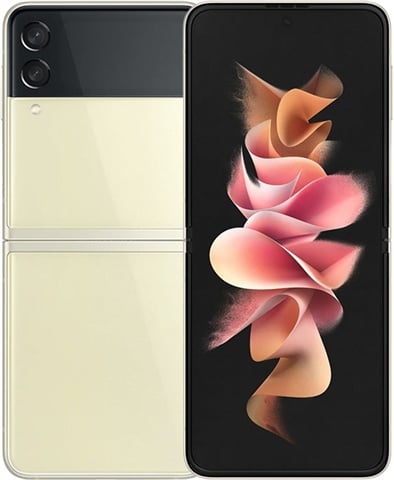 海外SIMフリー Samsung Galaxy Z Flip3 5G クリーム Galaxy z flip 3 128 GB クリーム 海外版 Galaxy - Galaxy Z flip 3 海外版